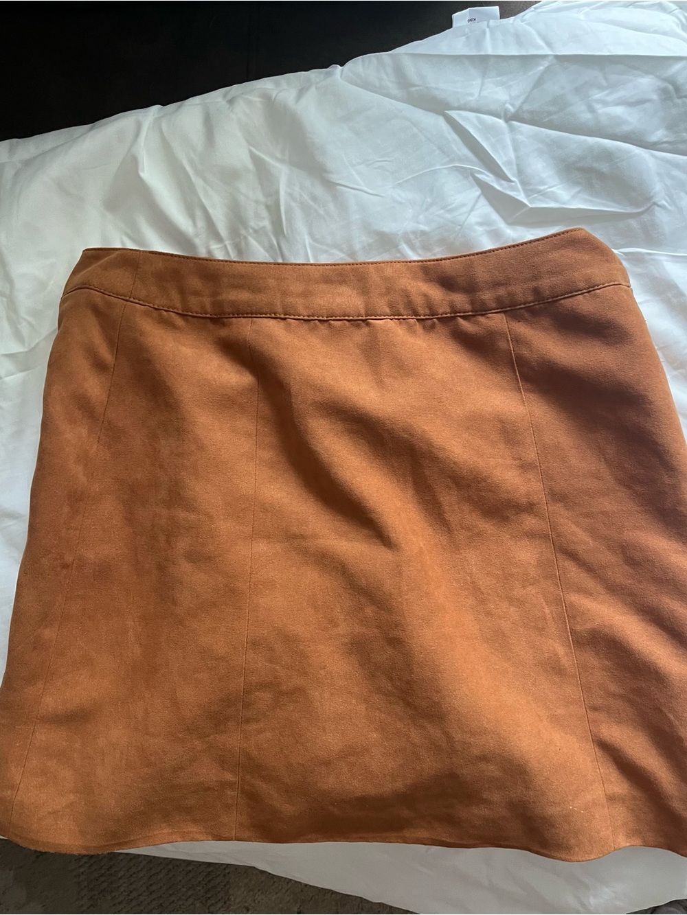H&M Rust-Orange Button-Front Mini Skirt - Picture 4 of 4
